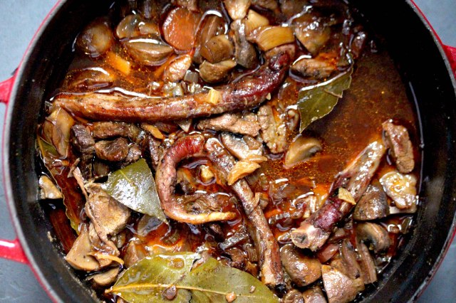 rich beef and mushroom stew